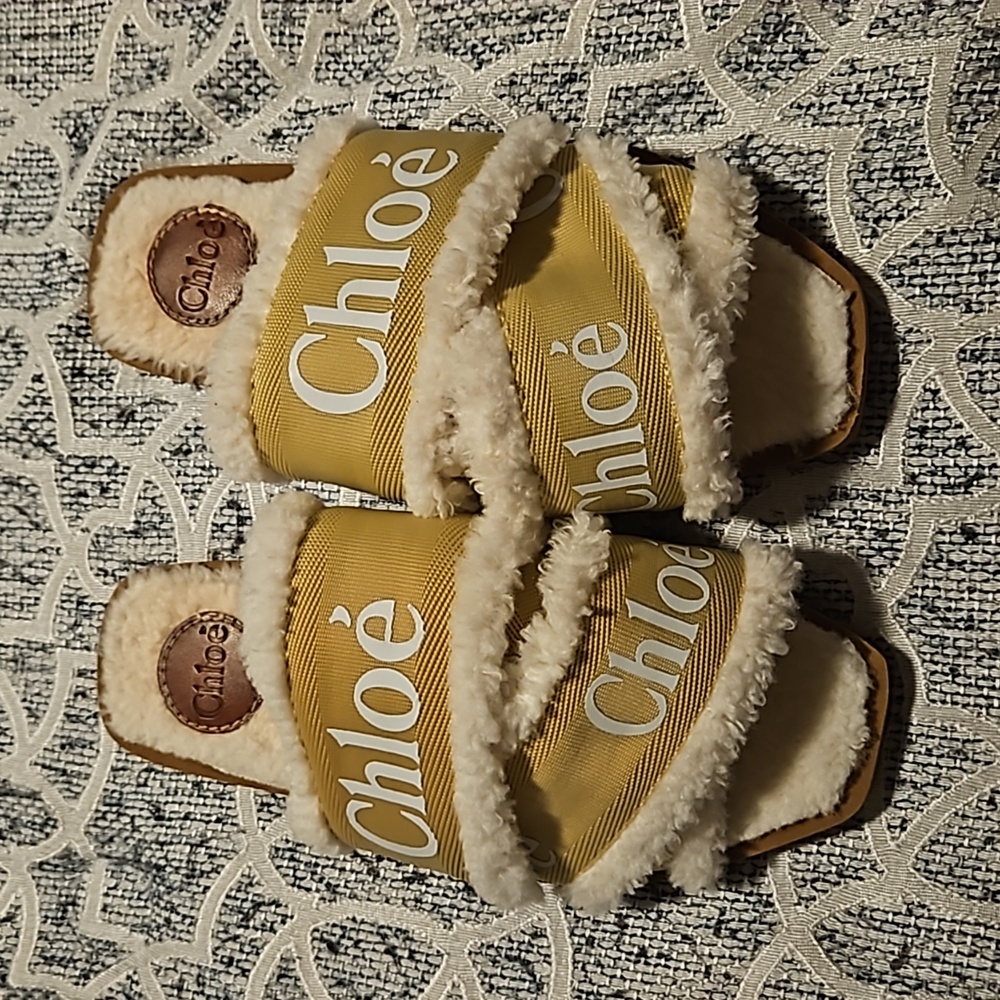 Chloe Shearling Sandals